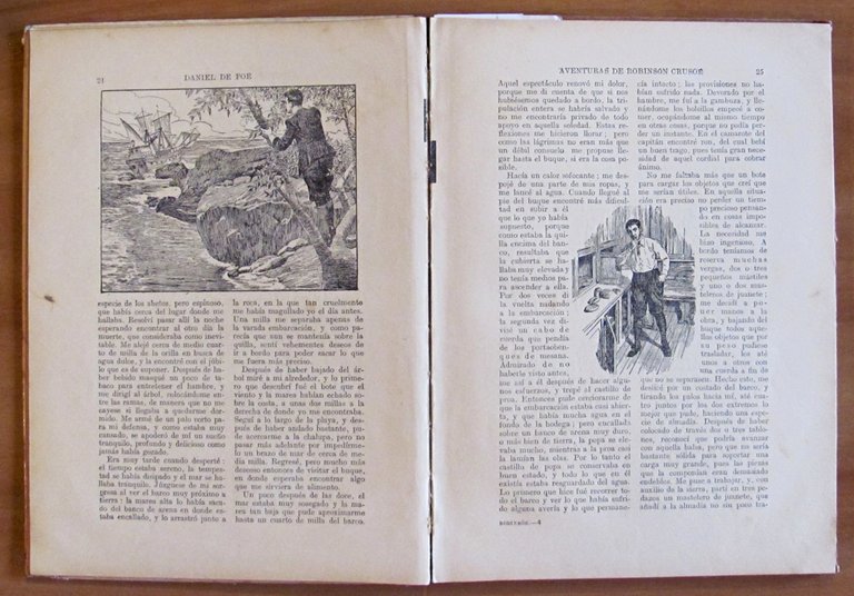 AVENTURAS DE ROBINSON CRUSOE - Collana Biblioteca Para Ninos, 1924