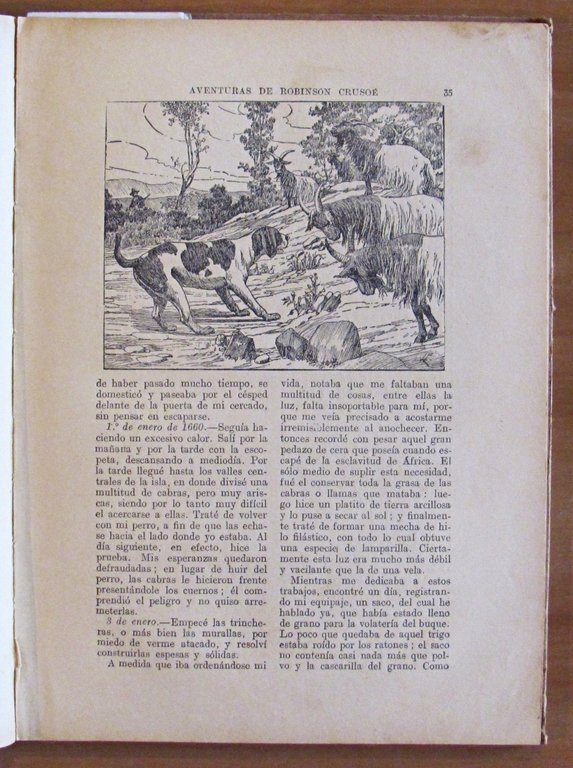 AVENTURAS DE ROBINSON CRUSOE - Collana Biblioteca Para Ninos, 1924