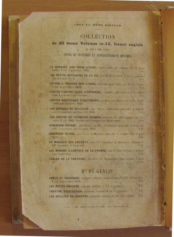 AVENTURES de ROBINSON CRUSOE - 1862 ill. GAVARNI