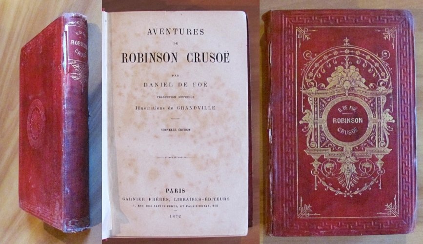 AVENTURES DE ROBINSON CRUSOE, 1872 - ill. GRANDVILLE