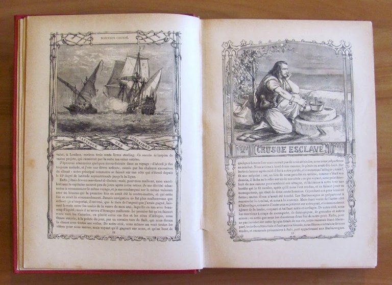 AVENTURES DE ROBINSON CRUSOE, 1888 con 100 incisioni