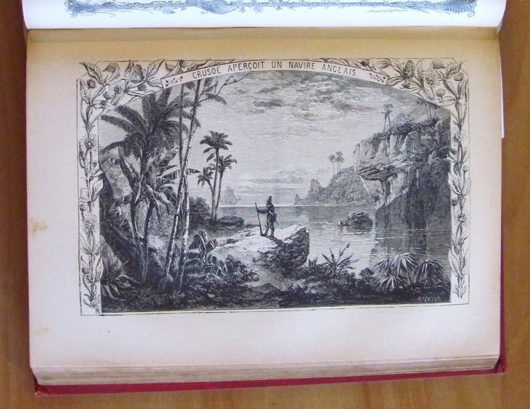 AVENTURES DE ROBINSON CRUSOE, 1888 con 100 incisioni