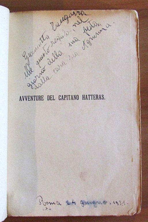 AVVENTURE DEL CAPITANO HATTERAS - Viaggi Straordinari in 2 Volumi …