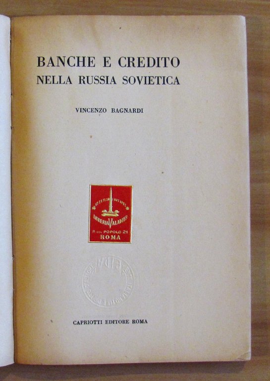 BANCHE e CREDITO nella RUSSIA SOVIETICA