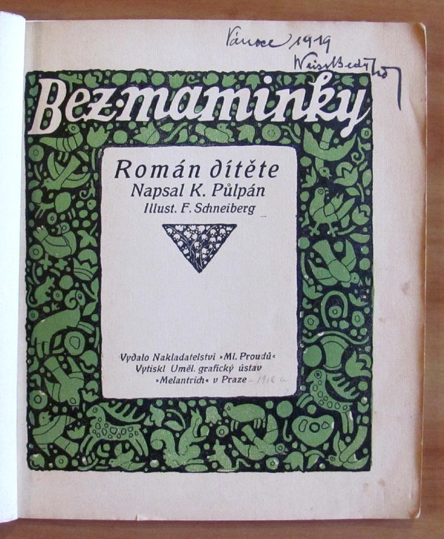 BEZ MAMINKY (Senza madre), 1918 - ill. Schneiberg