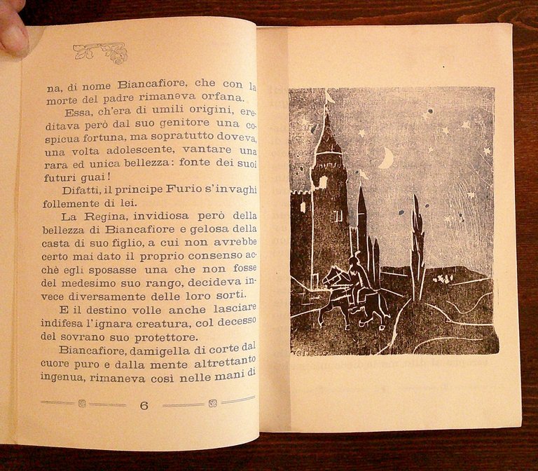 BIANCAFIORE - Racconto Fiabesco, 1948 - Xilografie