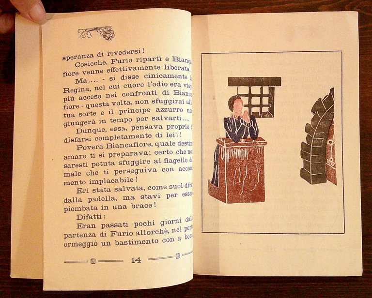 BIANCAFIORE - Racconto Fiabesco, 1948 - Xilografie