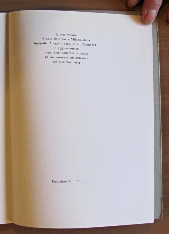 BIBLIOGRAFIA DELLE EDIZIONI ORIGINLI DI UMBERTO SABA - Con "Indice …