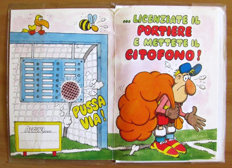 Biglietto AUGURI JACOVITTI - Serie Jacovitti SPORT - CALCIO con …