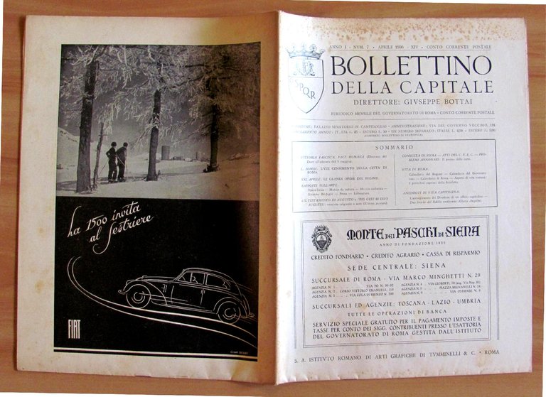 BOLLETTINO della CAPITALE - Anno I N.7 1936 - Direttore …