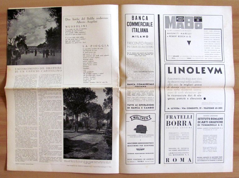 BOLLETTINO della CAPITALE - Anno I N.7 1936 - Direttore …