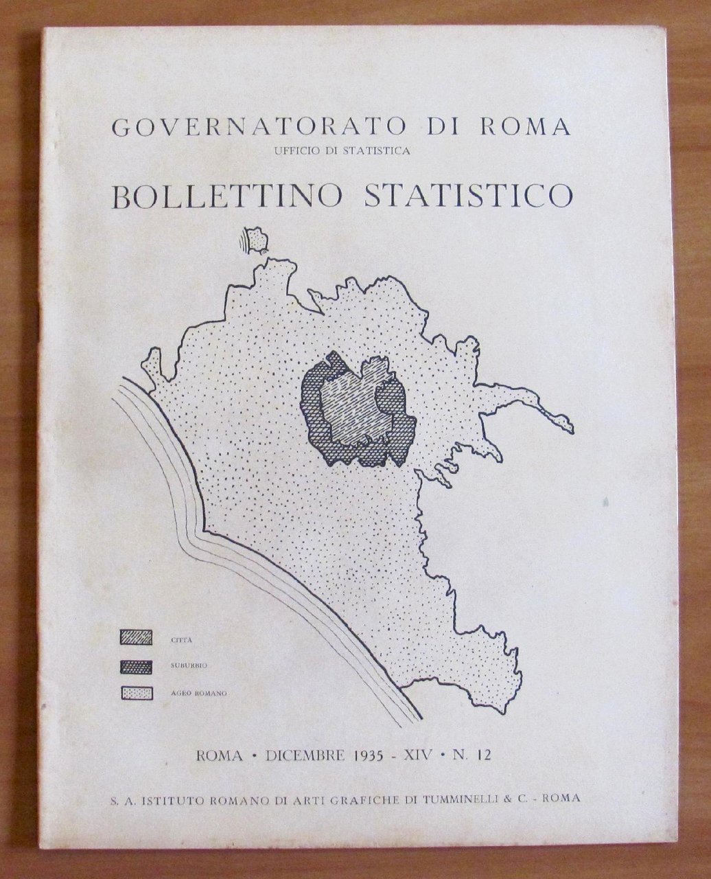 BOLLETTINO STATISTICO N.12 1935 - Ufficio Statistica