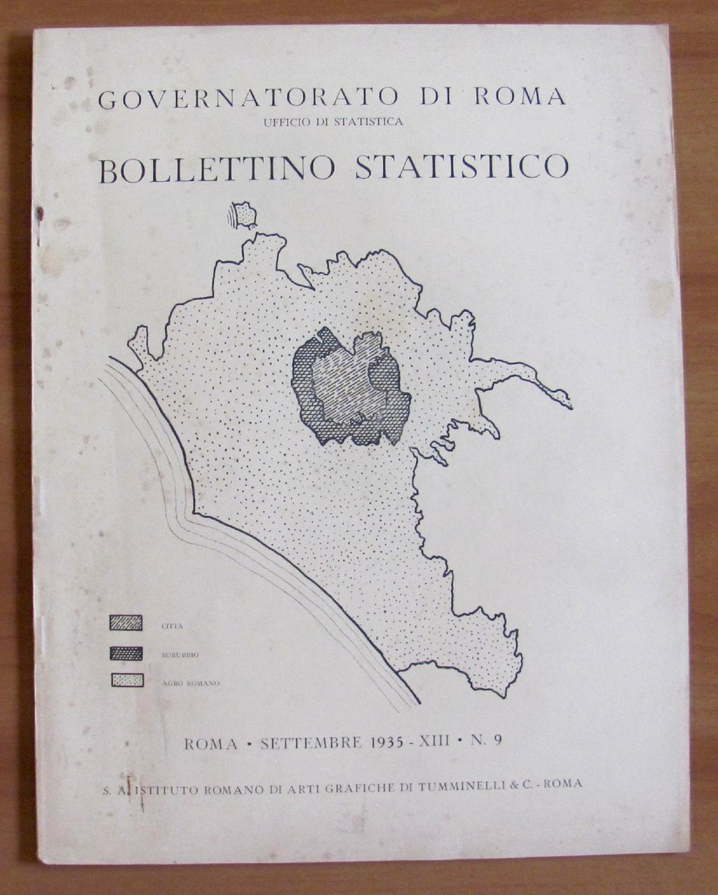 BOLLETTINO STATISTICO N.9 1935 - Ufficio Statistica