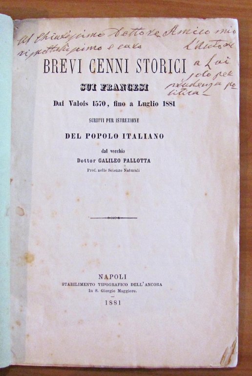 BREVI CENNI STORICI SUI FRANCESI - DAI VALOIS 1570, FINO …