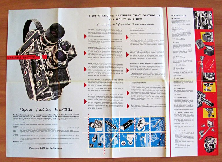 Brochure H16 REX with variable shutter - BOLEX
