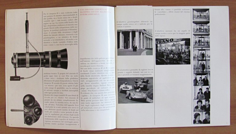 Brochure Pubblicitaria BOLEX H8/H16 - Cinepresa