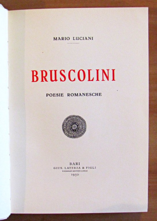 BRUSCOLINI - POESIE ROMANESCHE