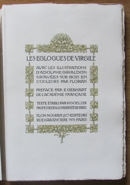 BUCOLICA - LES EGLOGUES DE VIRGILE