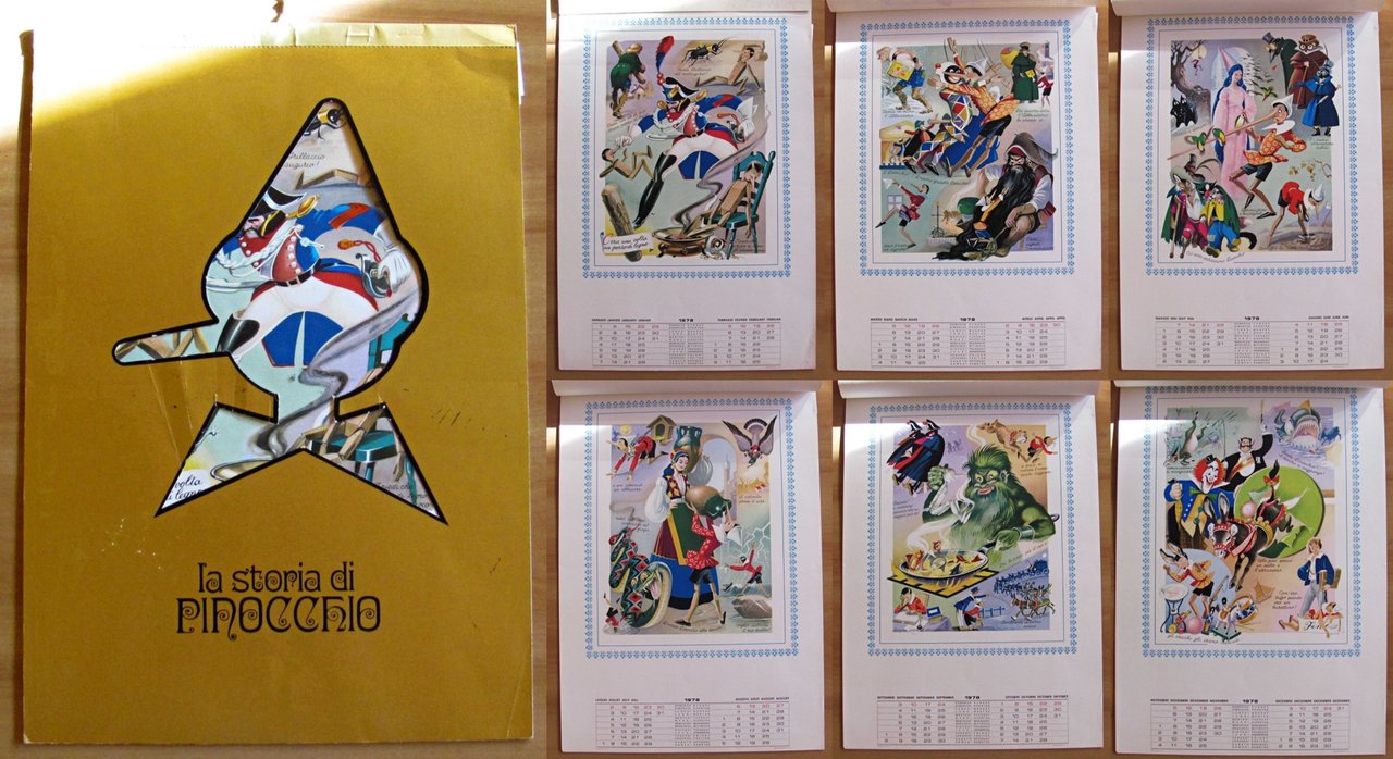 Calendario LA STORIA DI PINOCCHIO 1978 - ill. LEMMI | Immagine principale