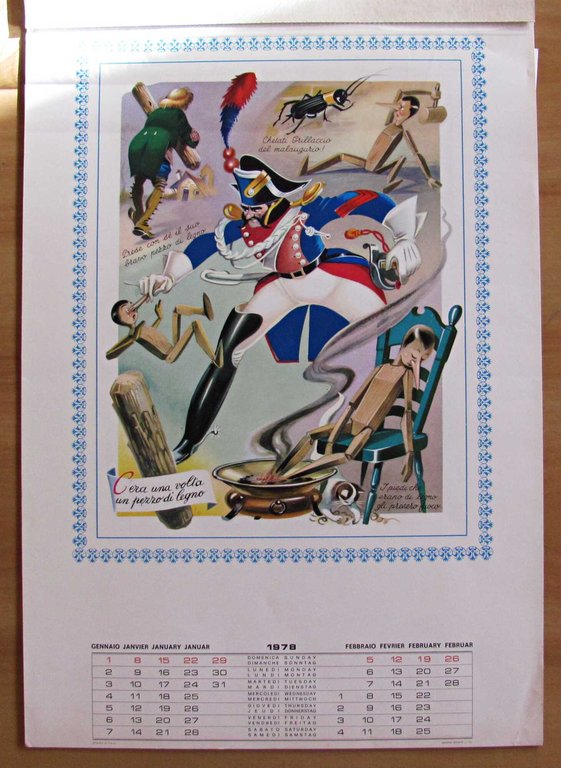 Calendario LA STORIA DI PINOCCHIO 1978 - ill. LEMMI | Immagine Gallery 2
