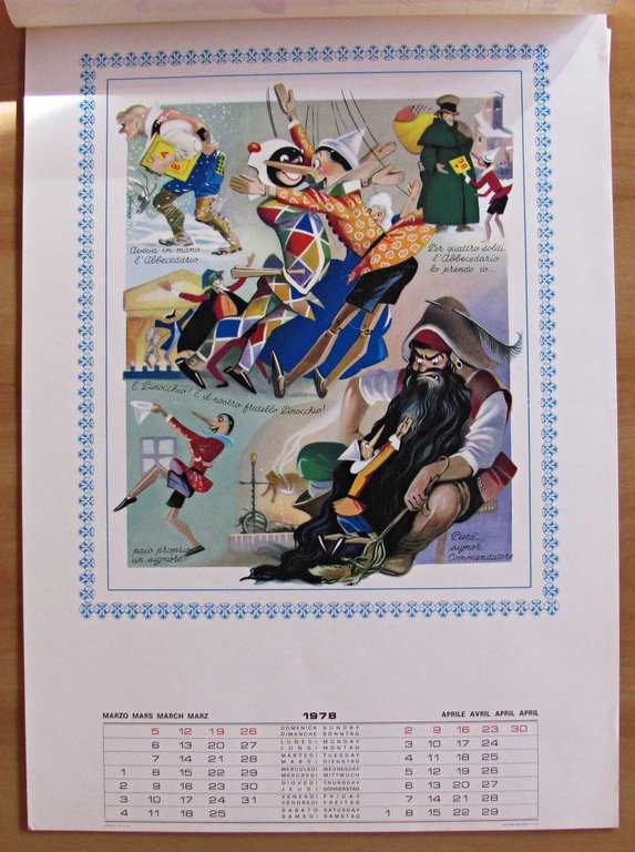 Calendario LA STORIA DI PINOCCHIO 1978 - ill. LEMMI | Immagine Gallery 3