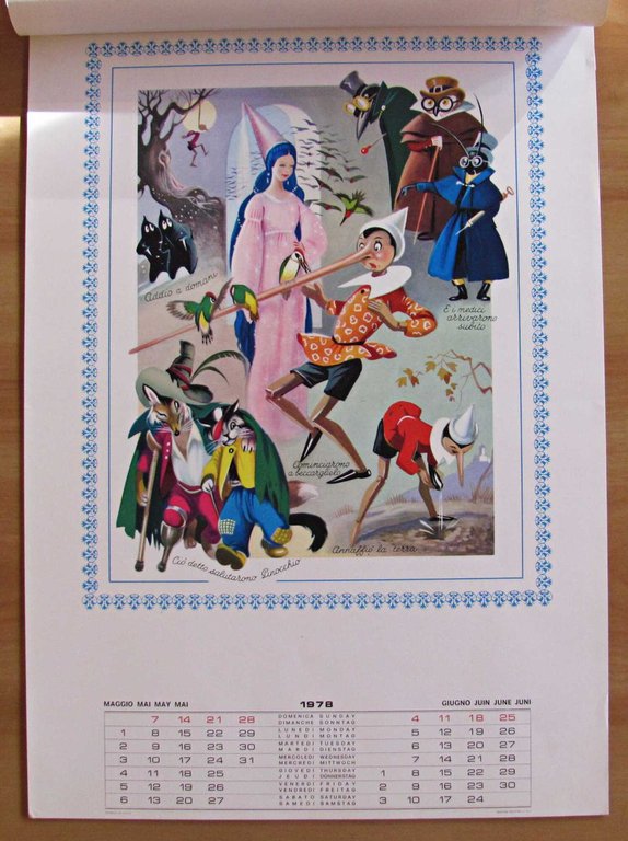 Calendario LA STORIA DI PINOCCHIO 1978 - ill. LEMMI | Immagine Gallery 4