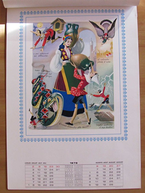 Calendario LA STORIA DI PINOCCHIO 1978 - ill. LEMMI | Immagine Gallery 5