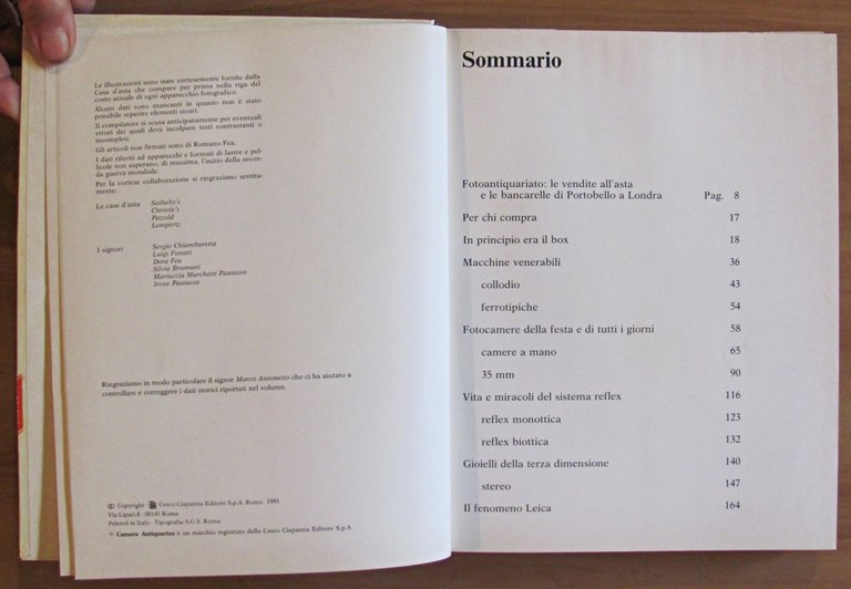 CAMERA ANTIQUARIUS - Quanto valgono le fotocamere antiche, 1981