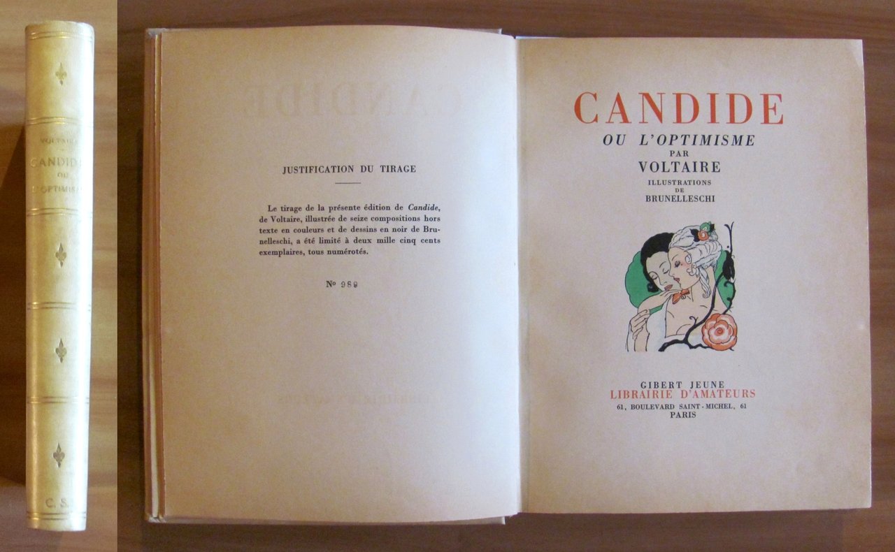 CANDIDE OU L'OPTIMISME. I ed. 1933 - ill. BRUNELLESCHI