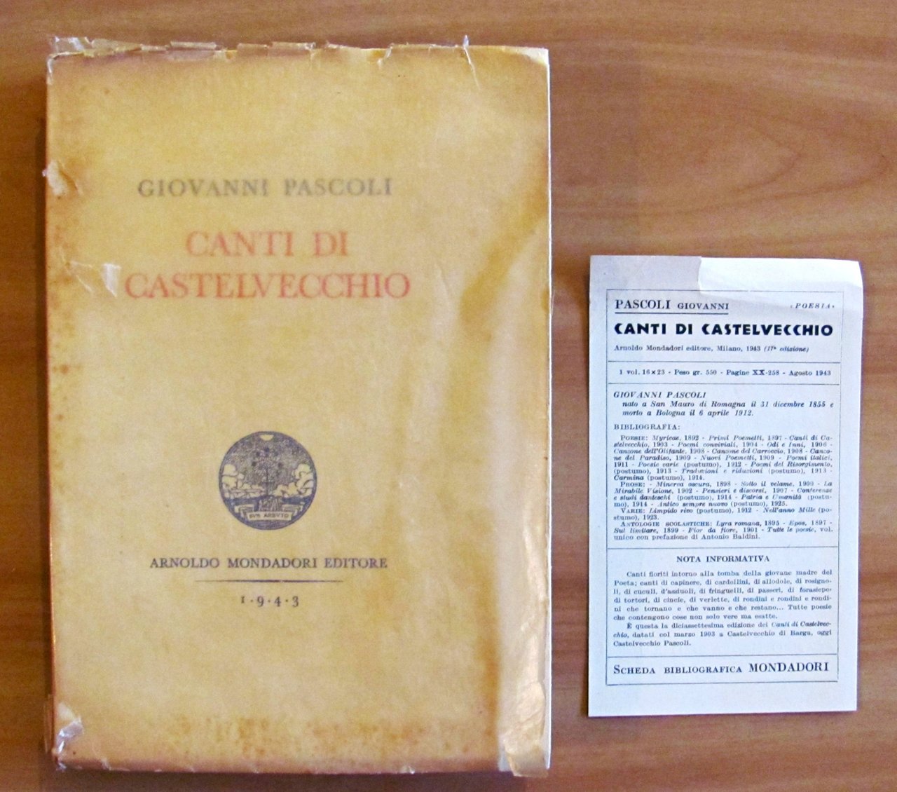 CANTI DI CASTELVECCHIO