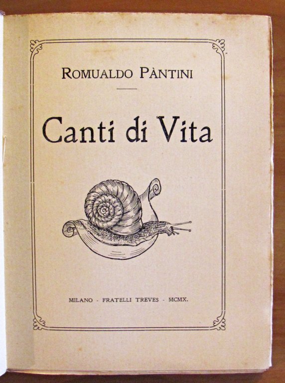 CANTI DI VITA