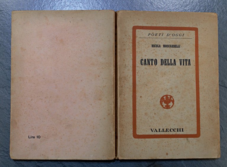 CANTO DELLA VITA - LIRICHE - Collana Poeti d'Oggi
