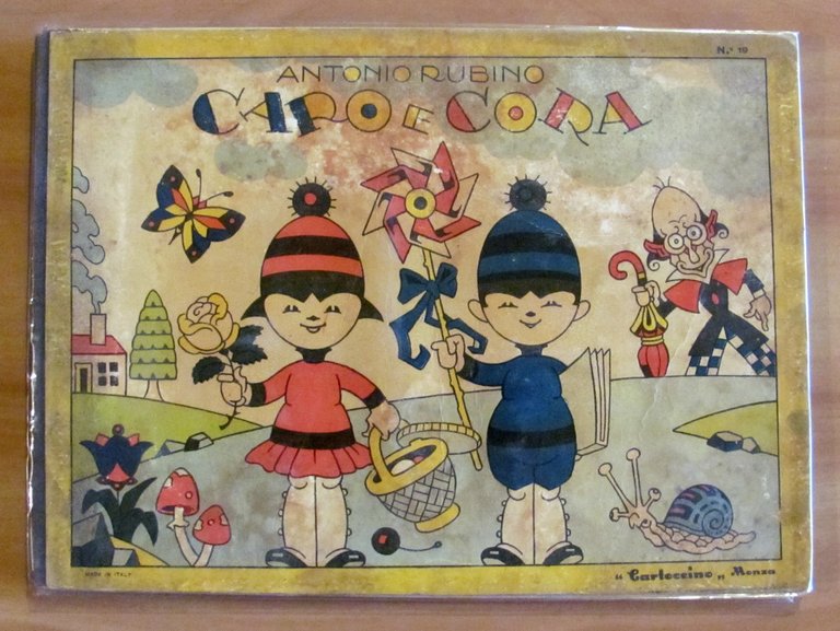 CARO E CORA scolari all'aria aperta - Cartoccino anni '20 … | Immagine Gallery 1