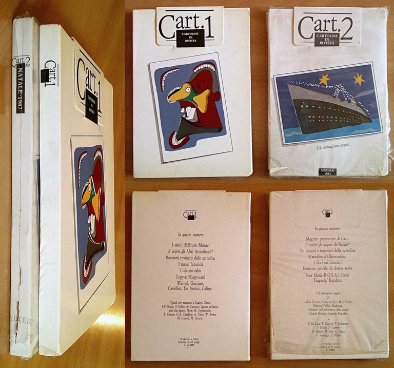CART.1 e CART.2 - CARTOLINE IN RIVISTA in cofanetti, uno … | Immagine Gallery 1