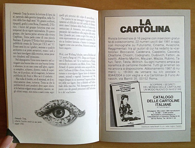 CART.1 e CART.2 - CARTOLINE IN RIVISTA in cofanetti, uno …