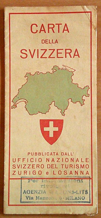 CARTA DELLA SVIZZERA - Ufficio Nazionale Svizzero del Turismo, 1933