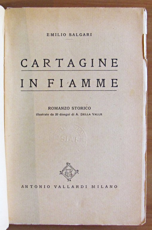 CARTAGINE IN FIAMME, 1947 - ill. DELLA VALLE