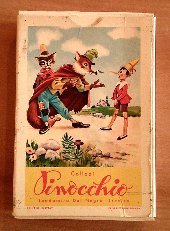 CARTE da Gioco Collodi PINOCCHIO, anni '70 - ill. SGRILLI …