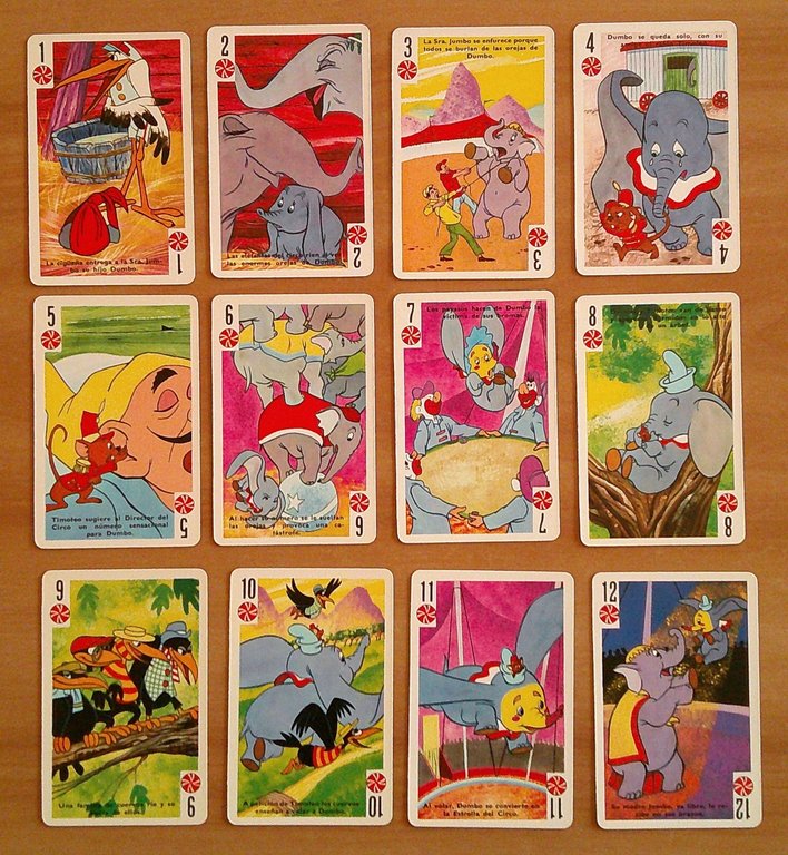 CARTE da Gioco DISNEY FESTIVAL, 1966 - Pinocchio, Mary Poppins, …