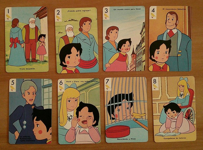 CARTE da Gioco HEIDI EN FRANKFURT, 1975