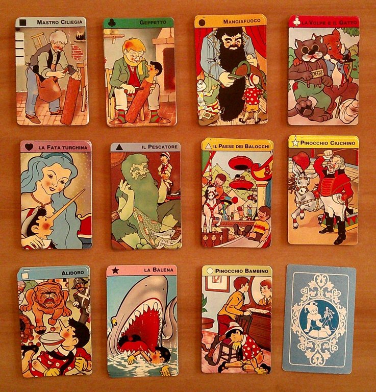 CARTE da Gioco PINOCCHIO CIOST ME Disegnate da BEPPO GAR, …