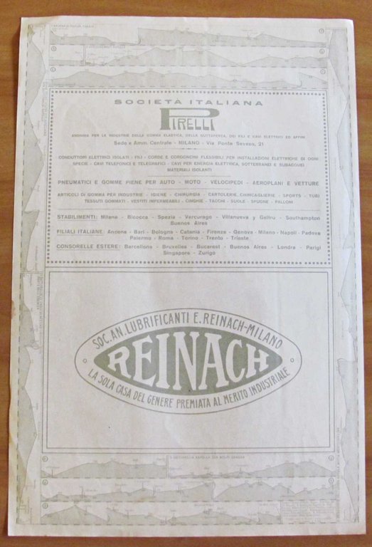 Cartina ATLANTE STRADALE Touring Club Italiano FOGGIA - POTENZA, 1924 | Immagine Gallery 3