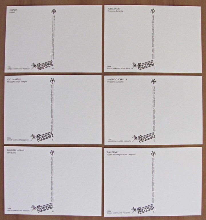 Cartoline 12 ILLUSTRATORI PER PINOCCHIO - Tiratura Limitata | Immagine Gallery 10