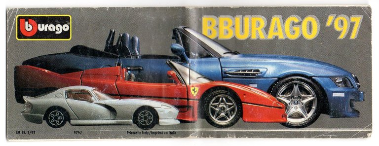 CATALOGO BURAGO '97 con tutti i mini Modelli a colori | Immagine Gallery 1