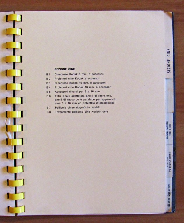 CATALOGO LISTINO KODAK FOTOGRAFIA E CINEMTOGRAFIA, 1964