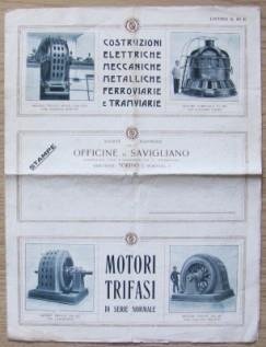 Catalogo. Listino Società Nazionale Delle Officine Di Savigliano. Torino. Costruzione …