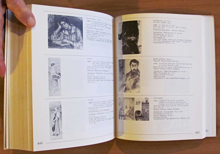 CATALOGUE DE REPRODUCTIONS DE PEINTURES 1860 à 1969