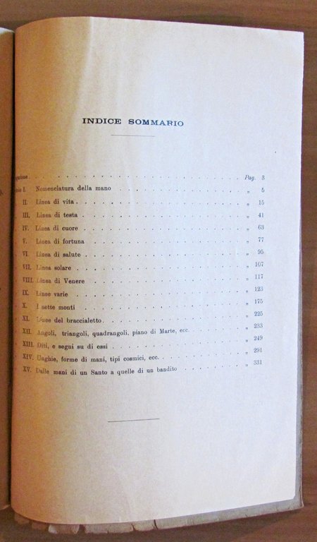 CHIROLOGIA FIGURATA Sistema Dizionario, 1938 con Scheda Editoriale