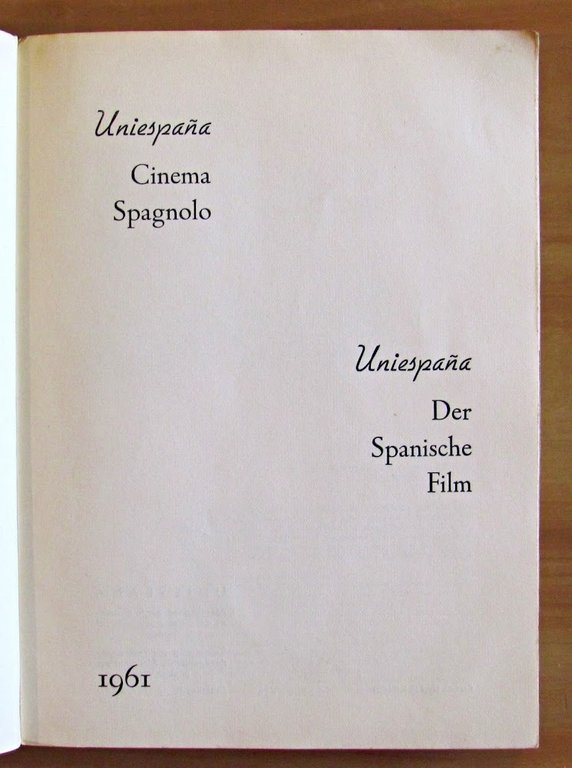 CINE ESPANOL, CINEMA SPAGNOLO, DER SPANISCHE FILM - In Italiano …