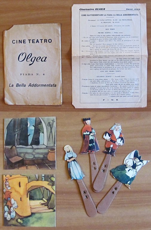CINE TEATRO OLGEA - LA BELLA ADDORMENTATA 2 fondali, personaggi, …